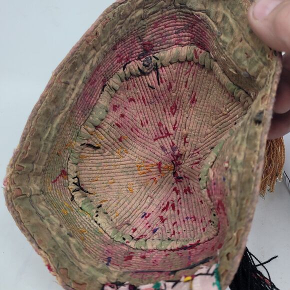 VTG Turkmen handmade hat, embroidery hat, skull turkoman Uzbek hat OLD MUSEUM - Picture 14 of 15